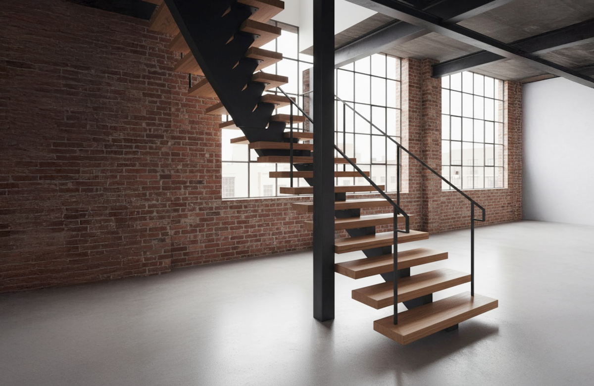 Escalier métallique industriel