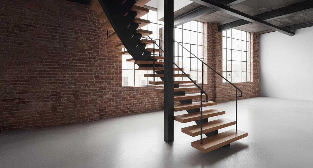 Escalier métallique industriel