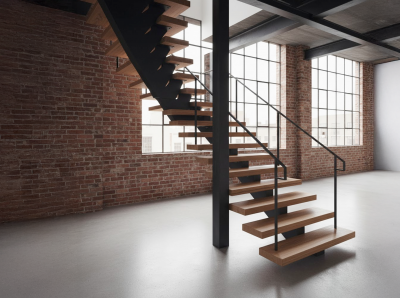 Escalier métallique industriel