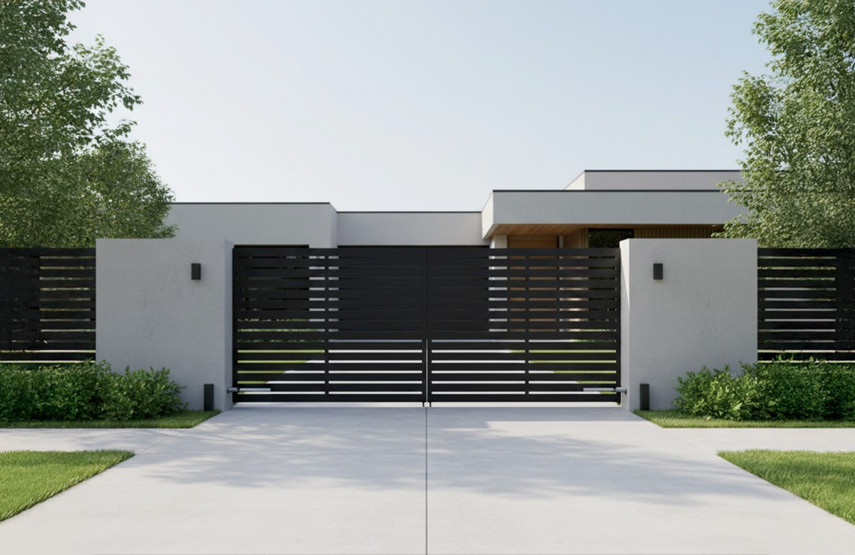 portail Motorisé Acier Thermolaqué