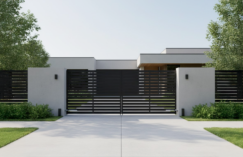 portail Motorisé Acier Thermolaqué